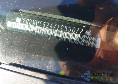 2007 Pontiac Grand Prix z USA, uszkodzony, nr VIN 2G2WP552471233072